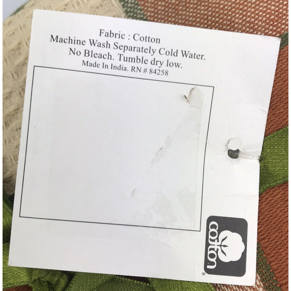 NWT Woodbridge Designs Pumpkin Kitchen Towels Set of Five Cotton Orange Fall - Picture 4 of 4